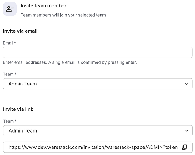 Invite Team Members