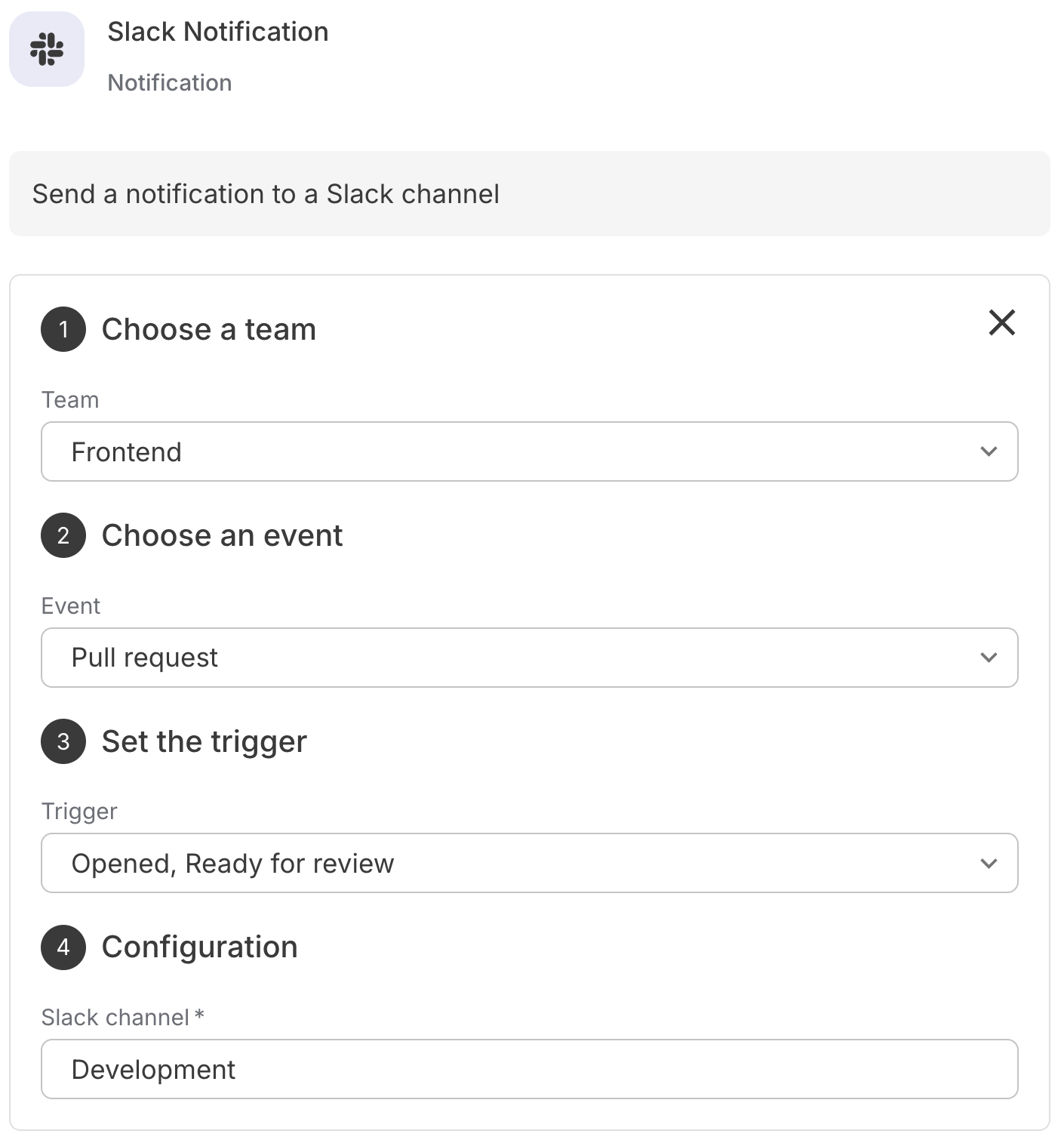Slack Notification Example
